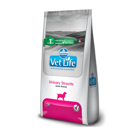 Ração Vet Life Natural Urinary Struvite para Cães Adultos 2Kg