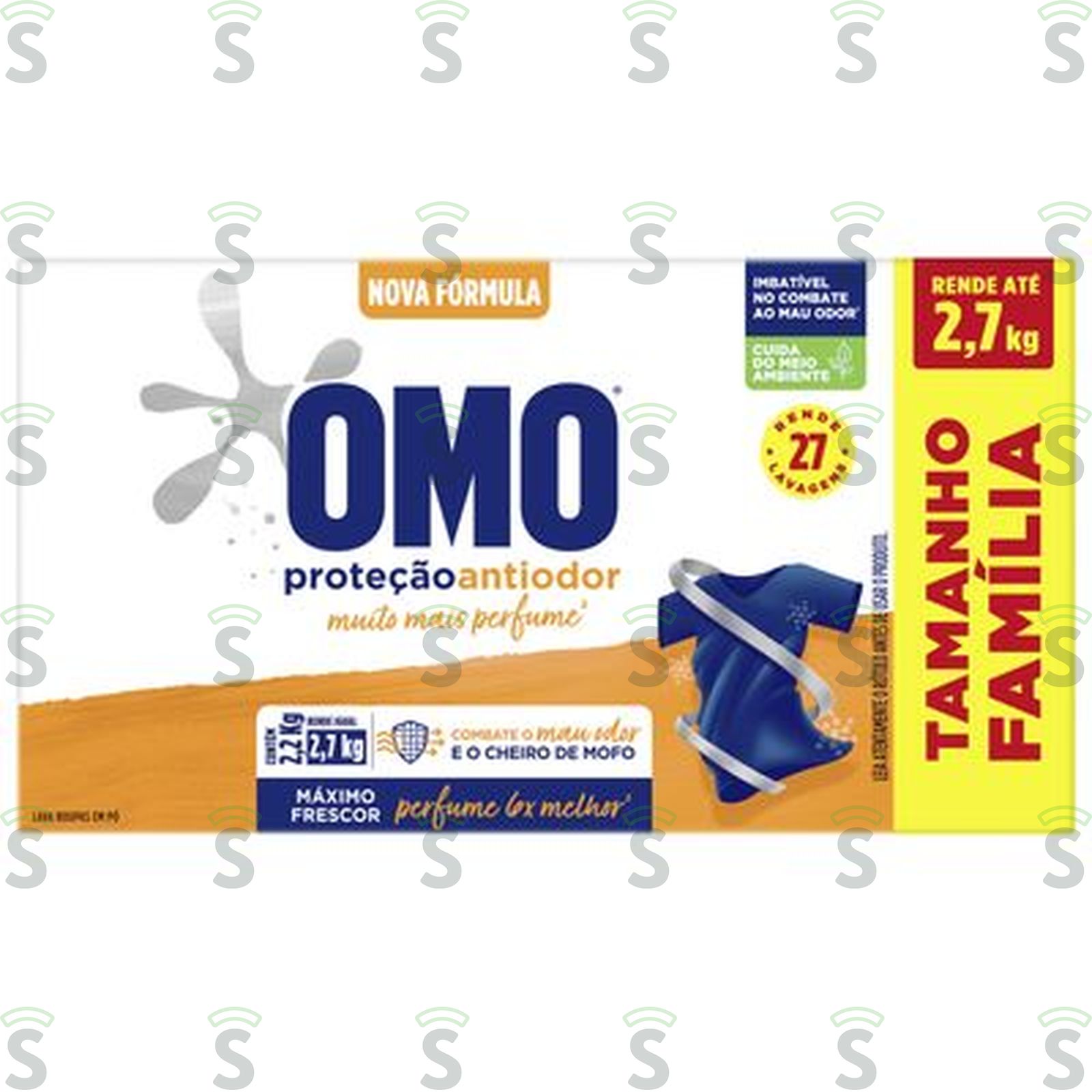 Lava-Roupas Pó Omo Proteção Antiodor Tamanho Família Caixa 2.2kg