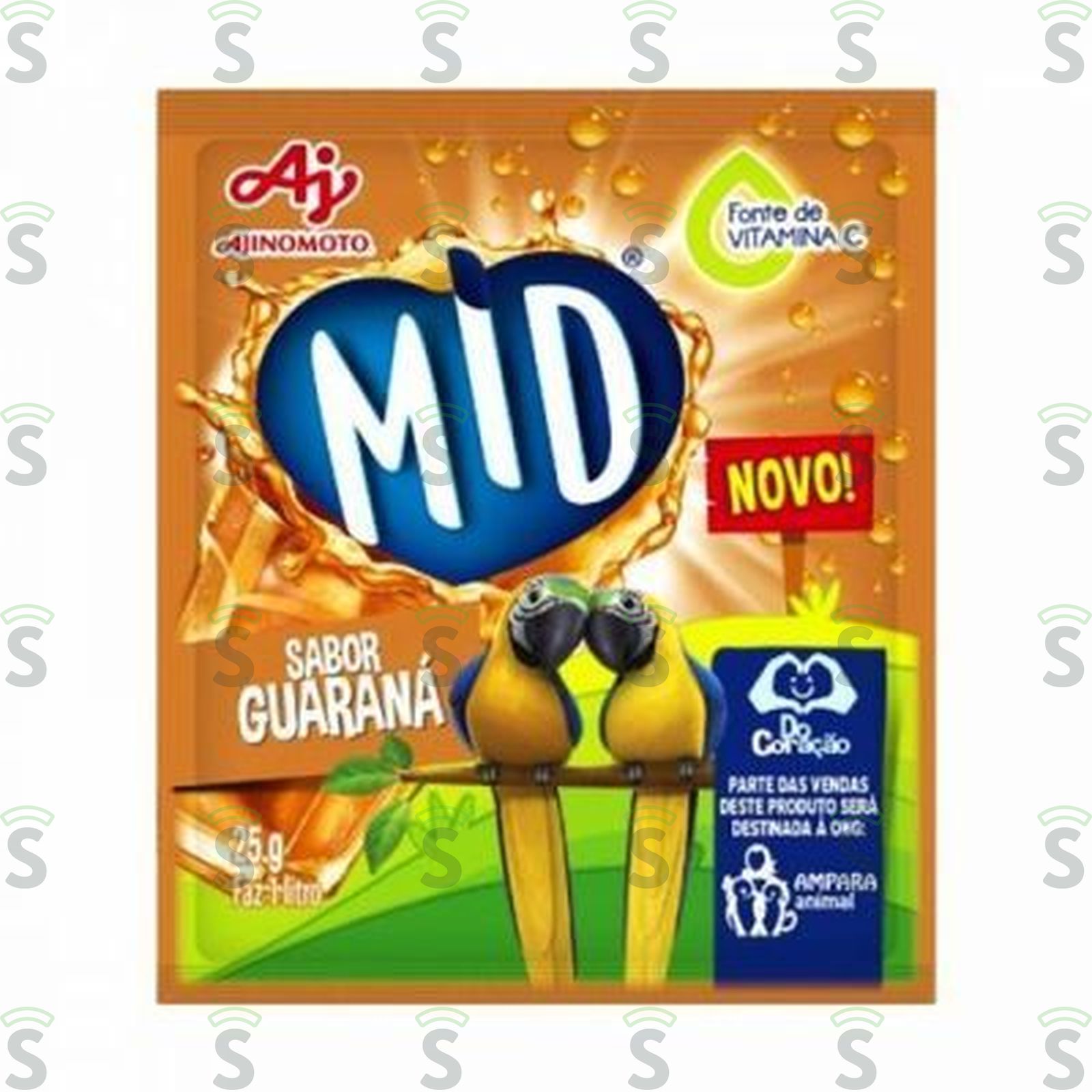 Refresco em Pó Mid Guaraná 20G