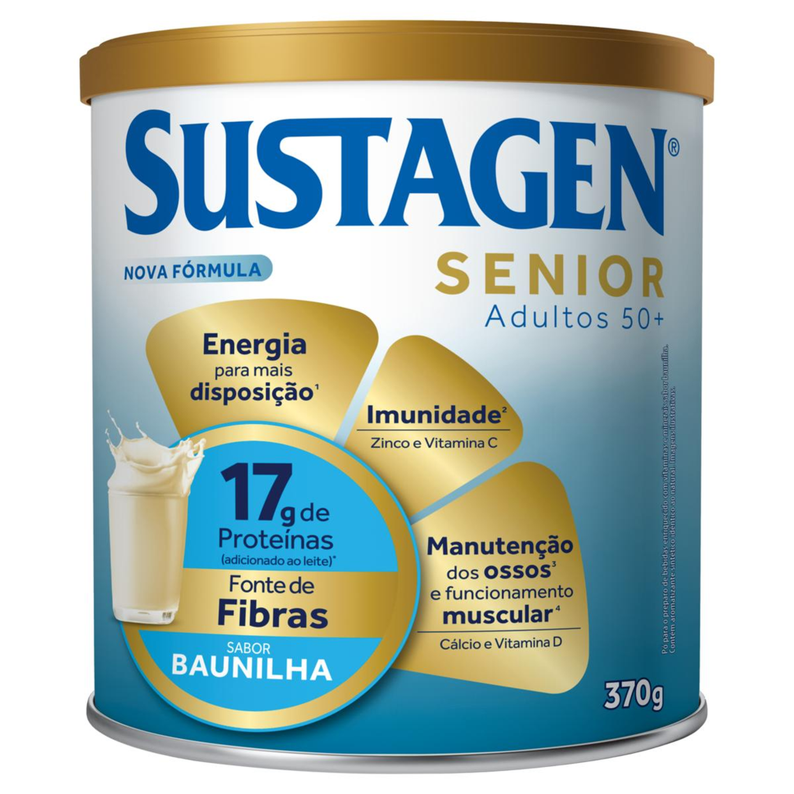 Complemento Alimentar Sustagem Senior 370g - Baunilha