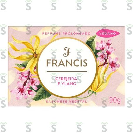  Sabonete Barra Francis Cerejeira e Ylang Caixa 90gr