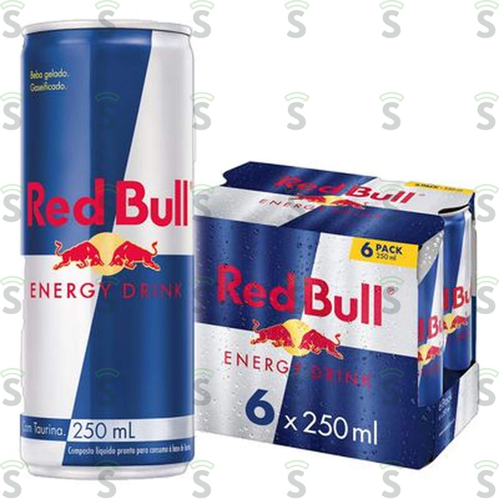 Energético Red Bull Lata 250ml - Pacote com 6un - 1.5lt