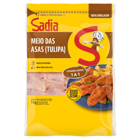 Meio da Asa Sadia IQF - Congelado - kg