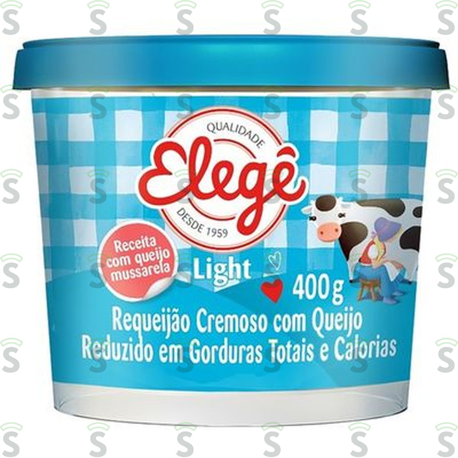 Requeijão Cremoso com Queijo Light Elegê Pote 400G