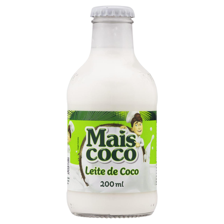 Leite de Coco Mais Coco 200ml - Garrafa