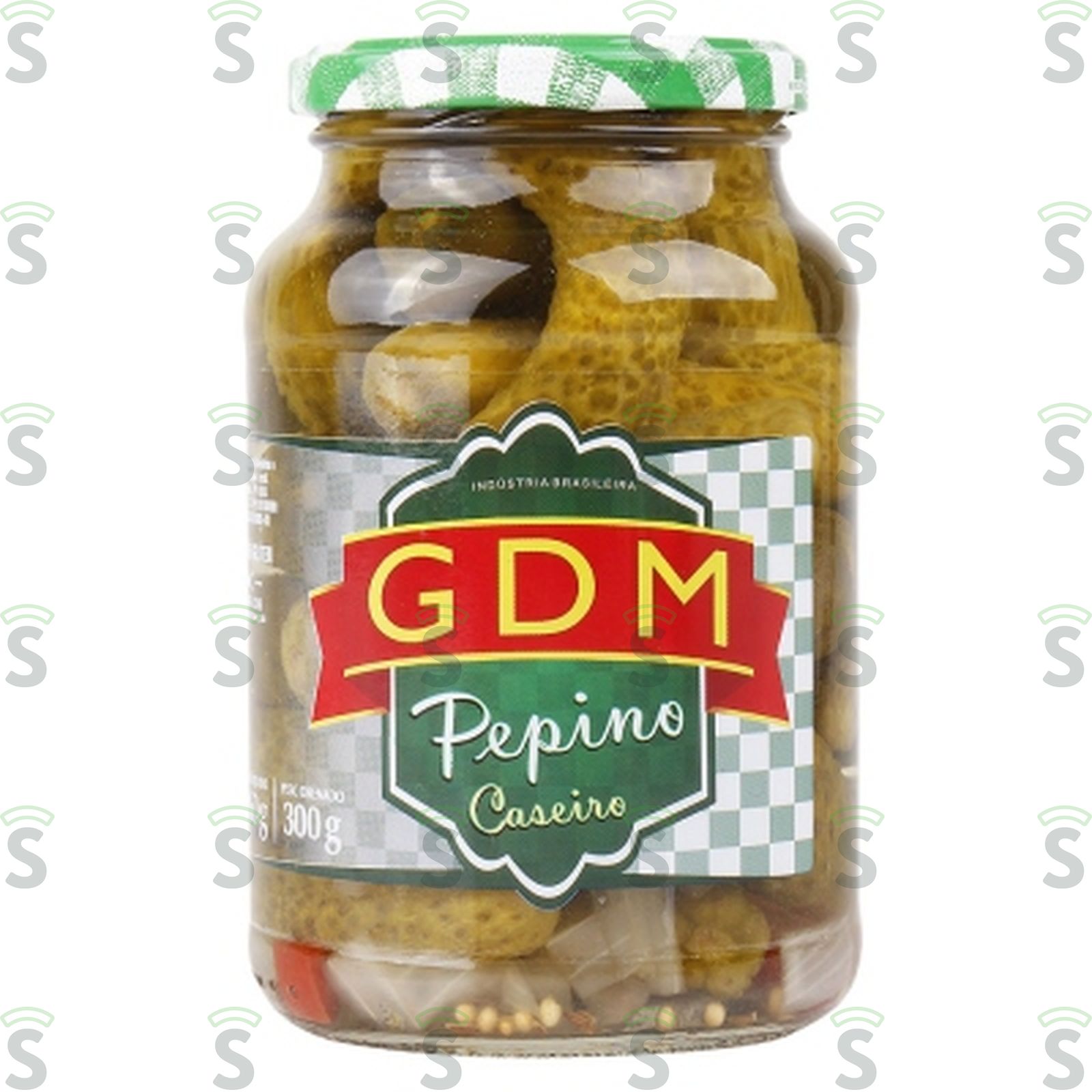 Pepino Caseiro em Conserva Gdm Pote de Vidro 300gr