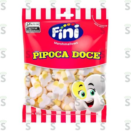  Bala Marshmallow Fini 80g Pipoca Doce