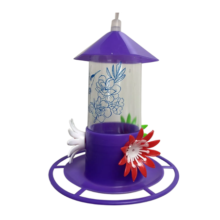 Bebedouro para Beija-flores com chapéu e poleiro personalizado 200ml