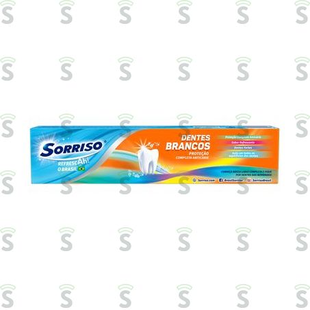  Creme Dental Sorriso Dentes Brancos Caixa 120gr