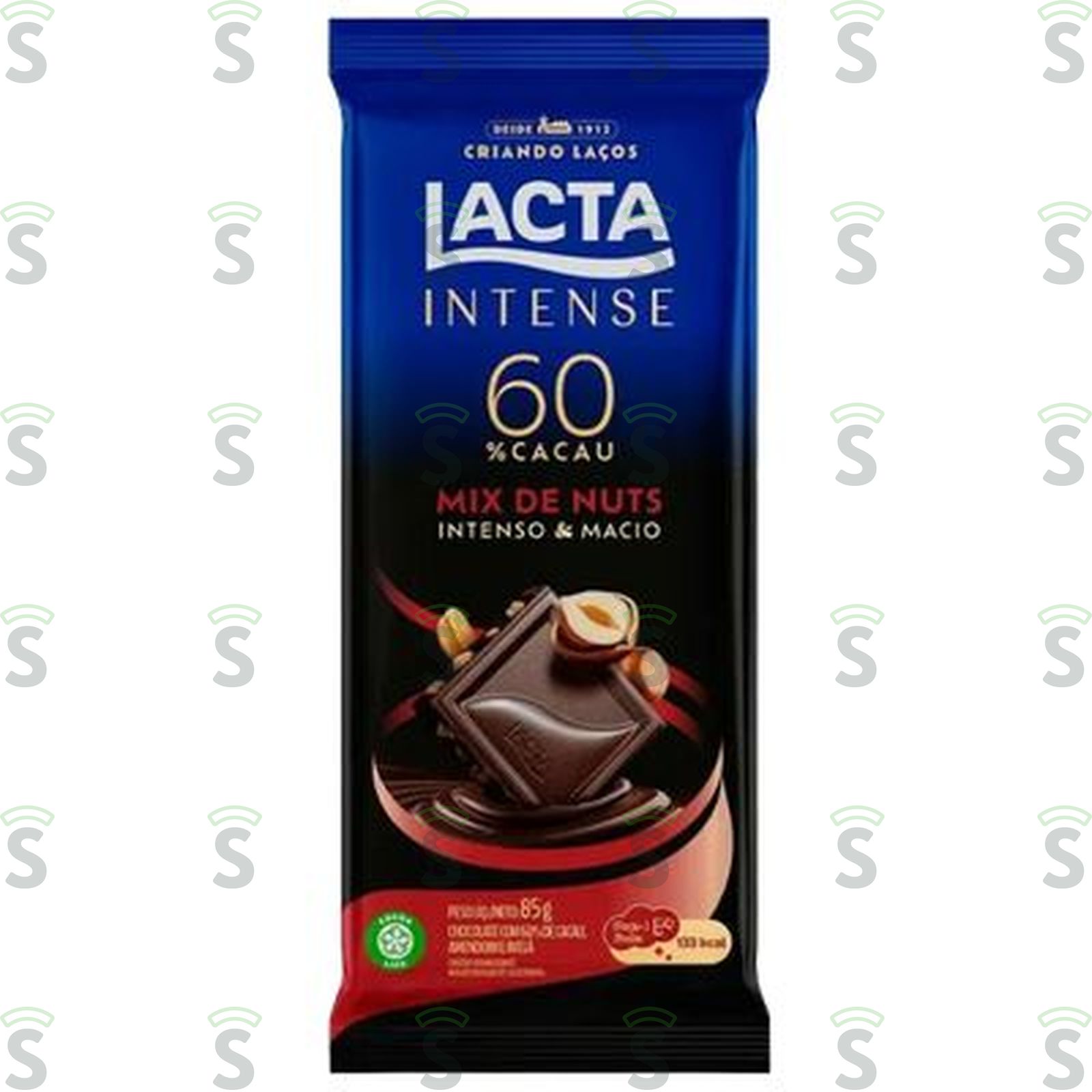 Lacta-choco intense 60% 85g mix nuts