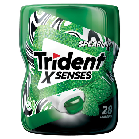 Chiclete Trident 54g - X Senses - Spearmint