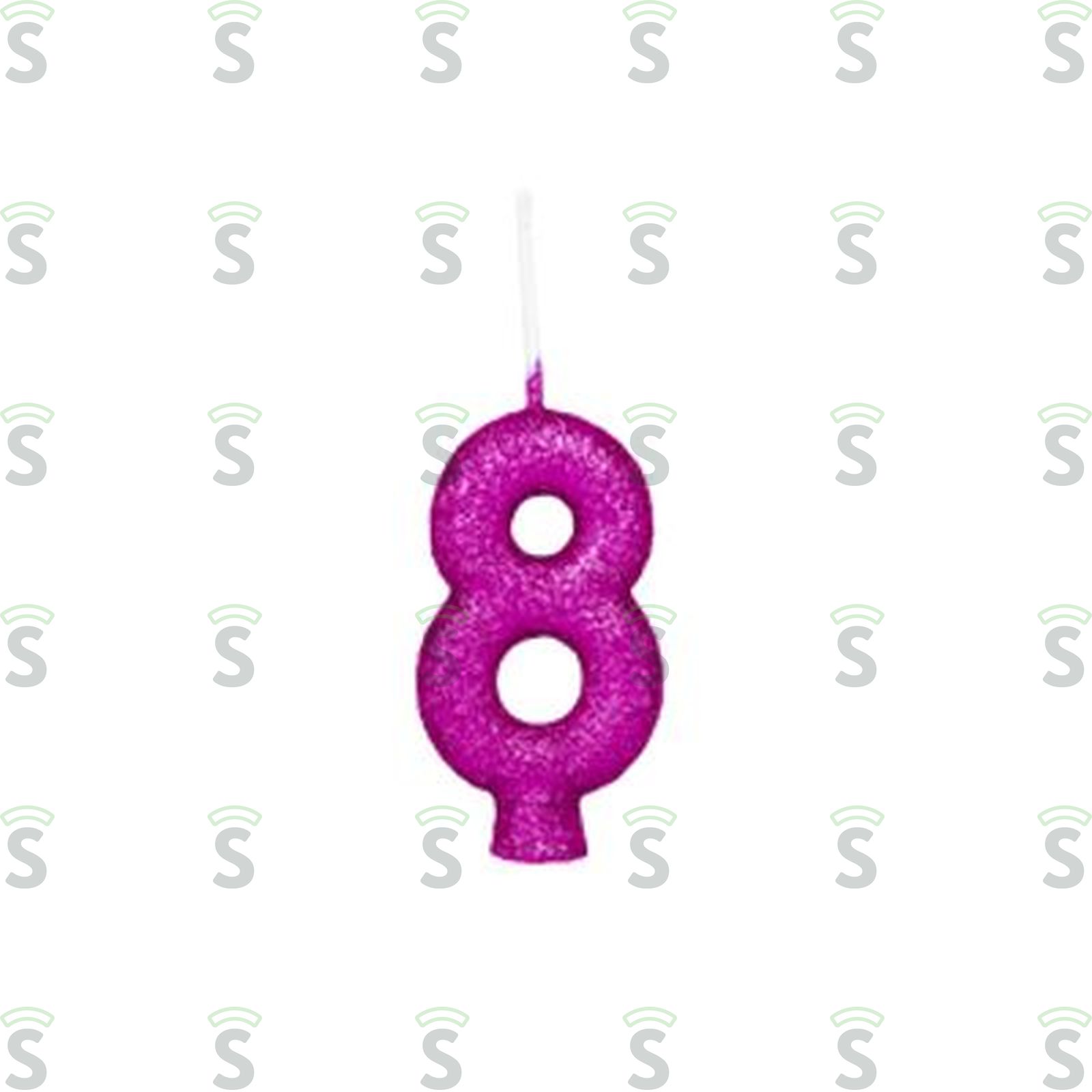Vela de Aniversário Regina Cintilante Pink N8 1UN