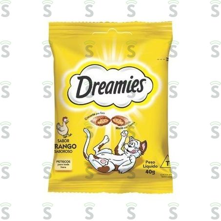  Petisco Para Gatos Adultos Dreamies Frango 40g