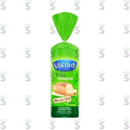  Pão de Forma Visconti Integral 400g