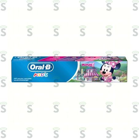  Creme Dental Com Flúor Oral-b Chiclete Minnie Kids Caixa 50gr