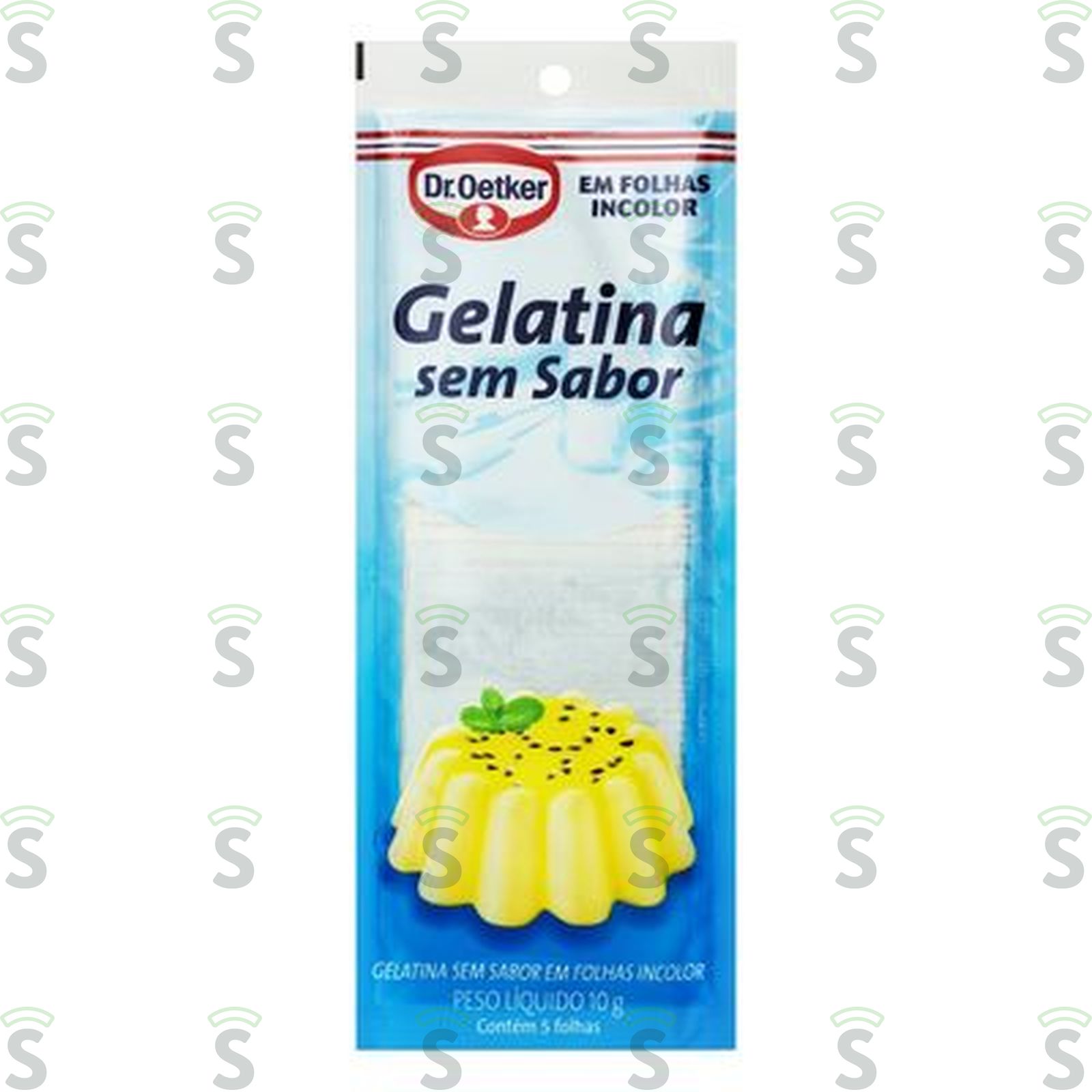 Gelatina Dr Oetker Folha Incolor Embalagem 10G