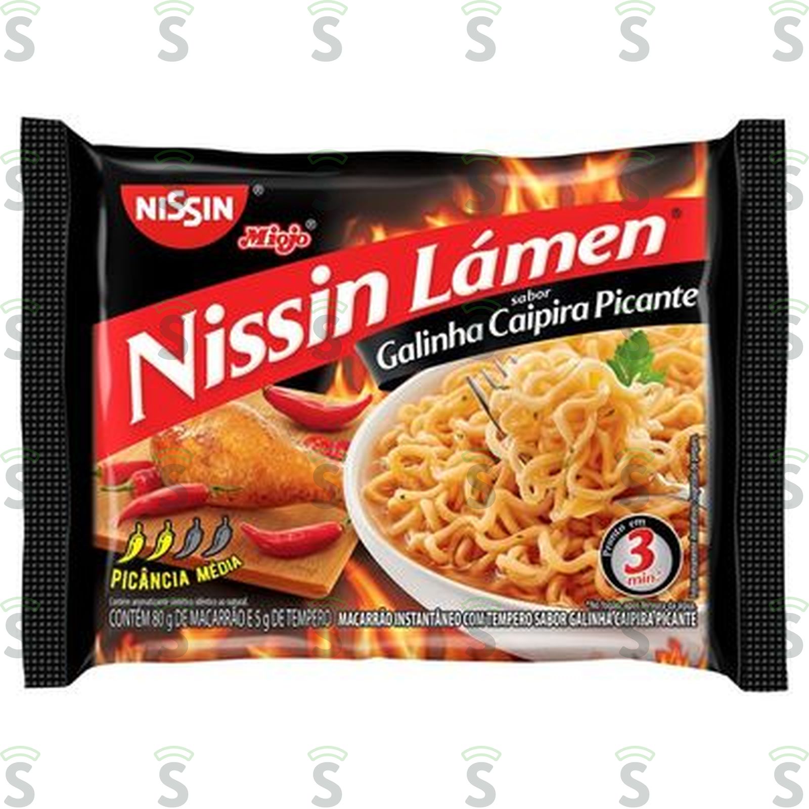 MACARRAO NISSIN 85G GALINHA CAIPI. PICAN..