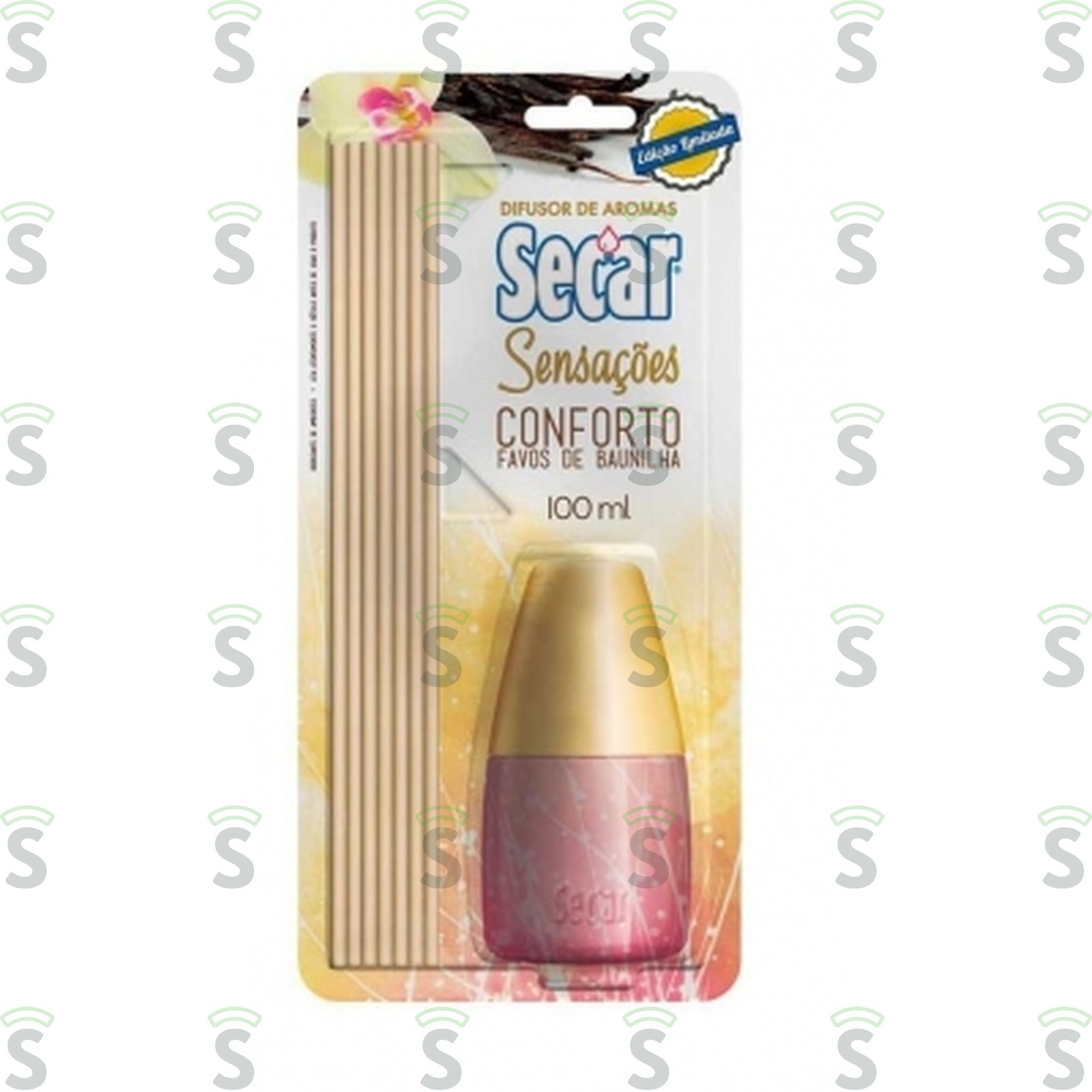 Aromatizante Difusor de Aromas Secar Sensações Conforto Favos de Baunilha Embalagem 100ML