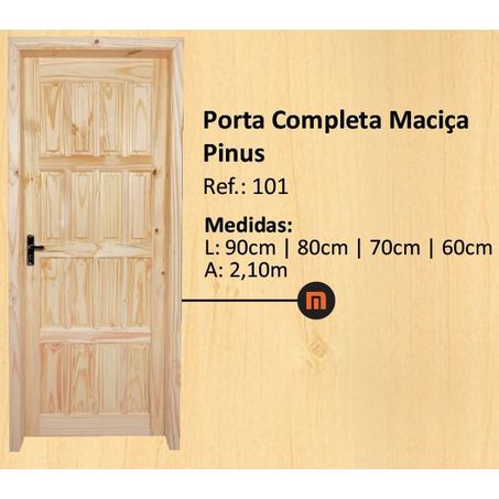  112352 - Madetel Porta Ext 85x213x9 Le Pinus 101