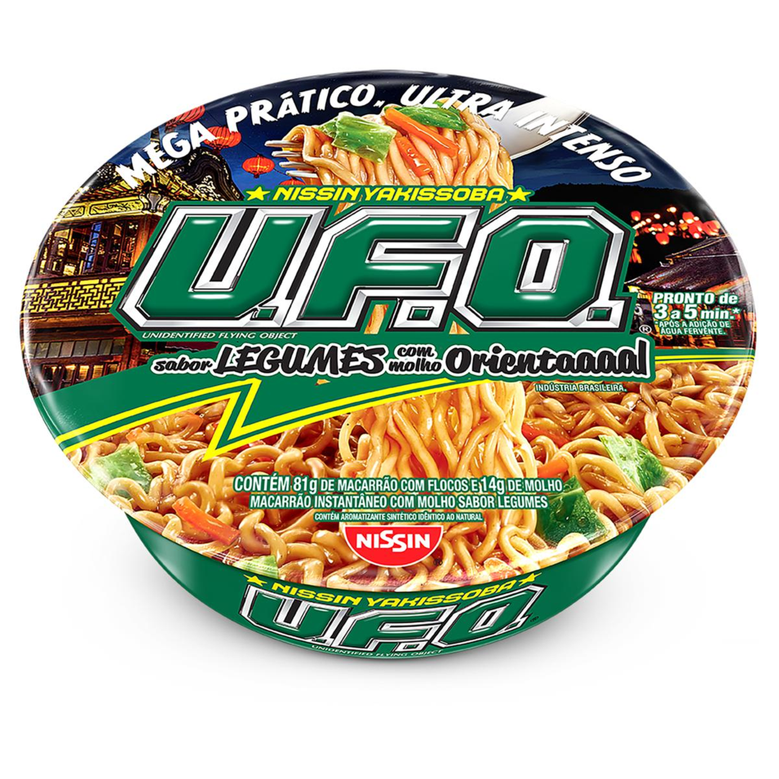 Massa Instantânea U.F.O. Nissin 95g - Legumes
