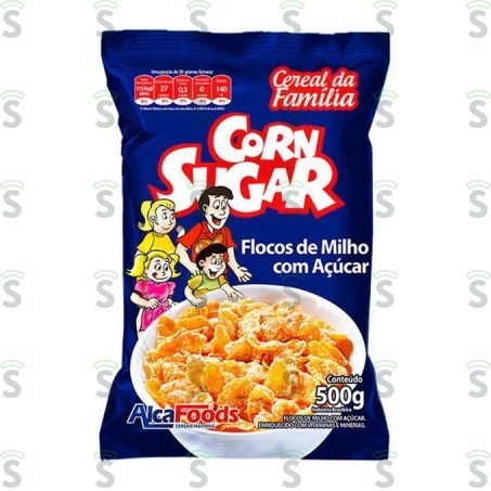  Cereal Matinal Alcafoods Corn Sugar Família Sachê 500g