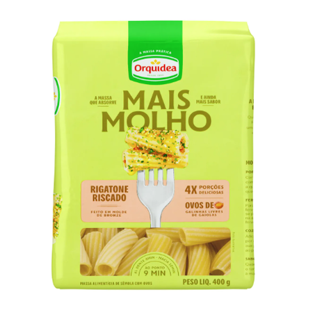 Macarrão Orquídea com Ovos Rigatone 400g
