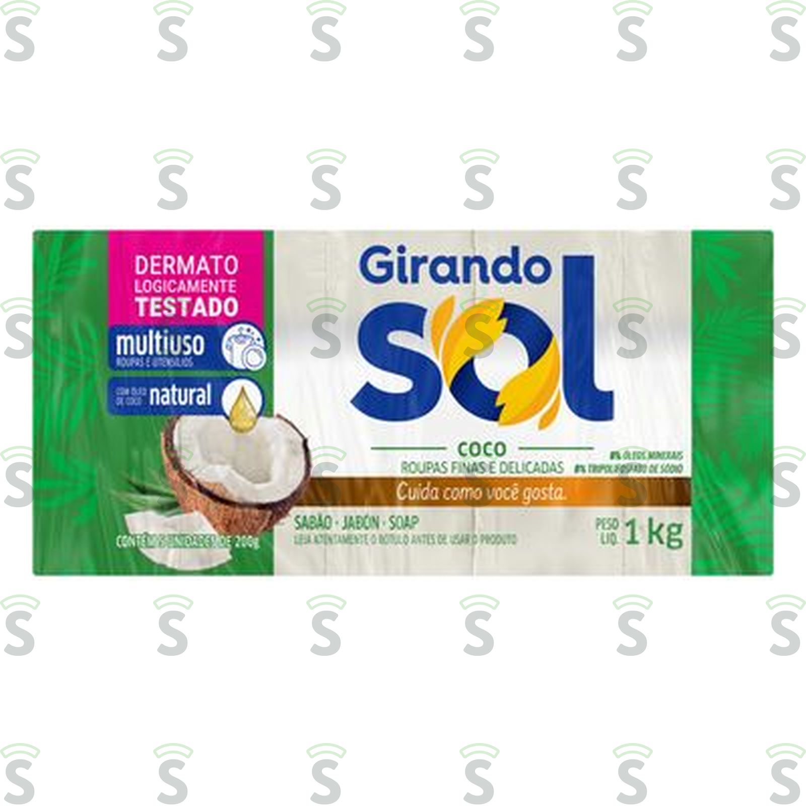 Sabão em Barra Girando Sol Coco Embalagem 1KG