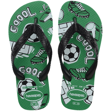 SANDÁLIAS HAVAIANAS KIDS ATHLETIC VERDE PATRIA 33/34