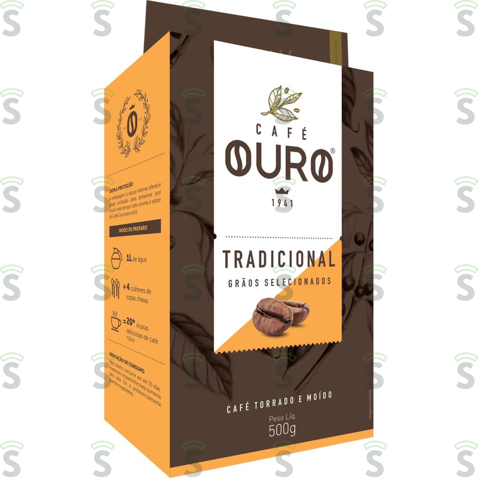 Café Torrado e Moído Café Ouro Extra Forte Pacote 500gr