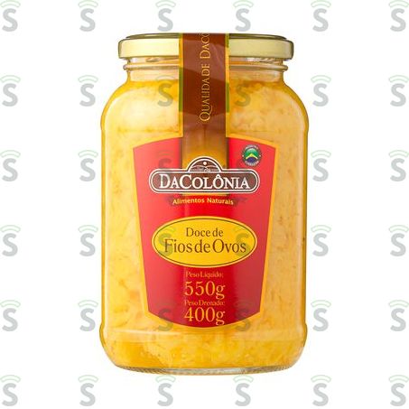  Doce Dacolônia Fios de Ovos Embalagem 550g