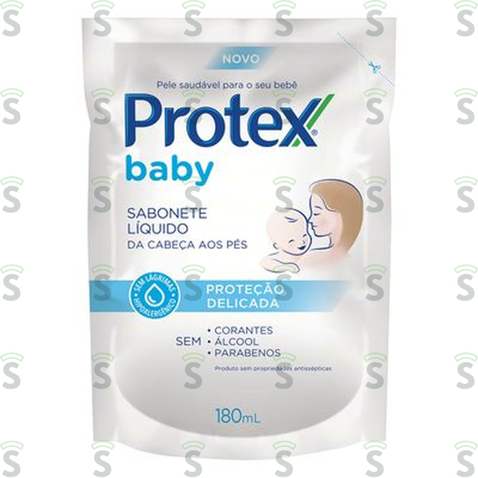 Sabonete Líquido Da Cabeça Aos Pés Protex Baby Proteção Delicada Sachê Refil 180ML