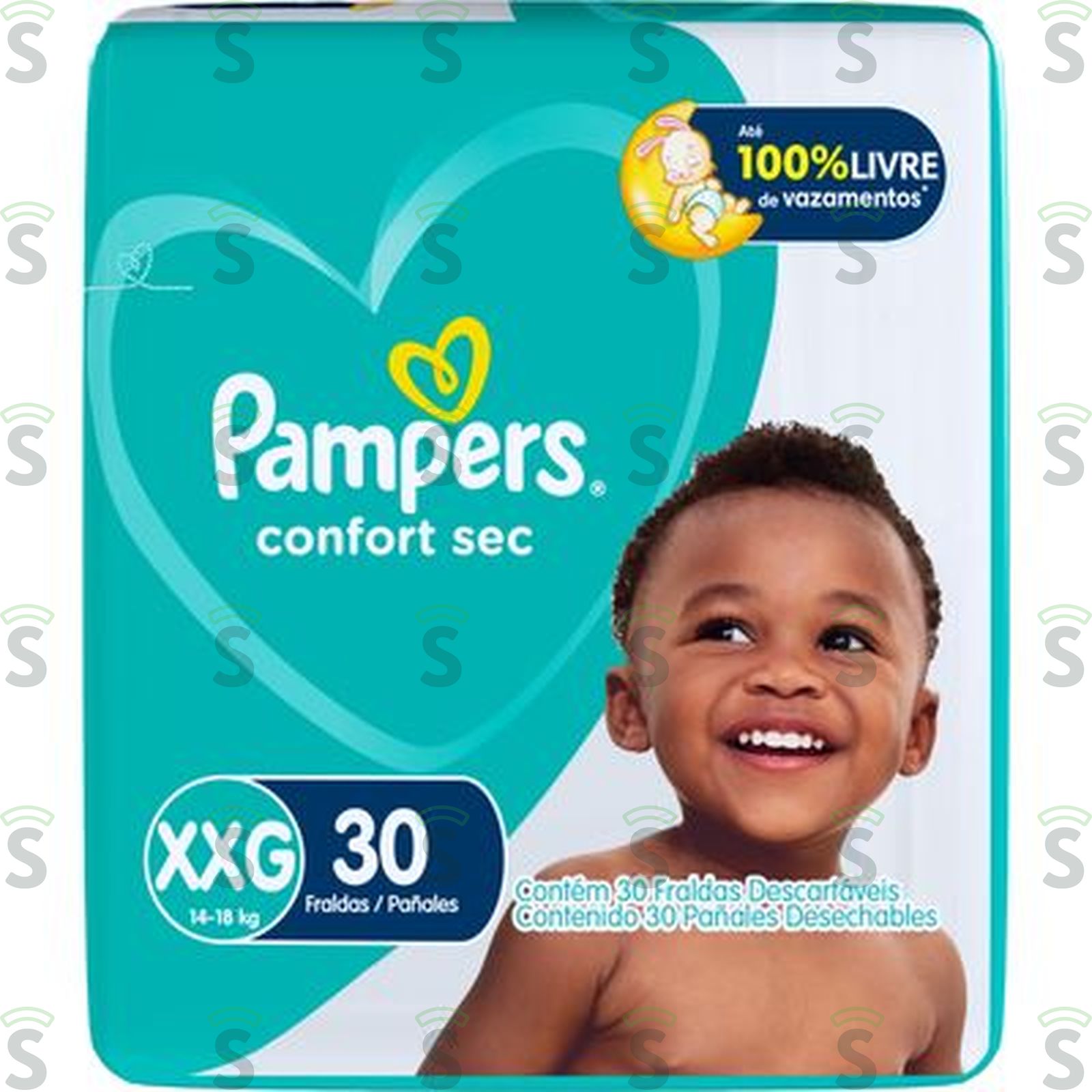 Fralda Pampers Total Conf Mega Xxg Comds 30UN