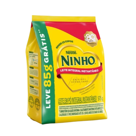 Leite Pó Nestlé Ninho Integral Instantâneo Pacote Leve 575g Pague 490g 
 