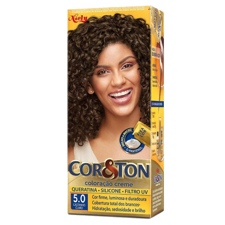 Tintura Cor&Ton 125g - N. 50 - Castanho-claro