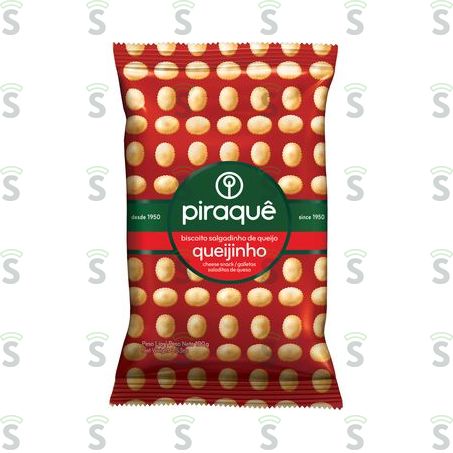  Biscoito Salgado Piraquê Queijinho Pacote 100g