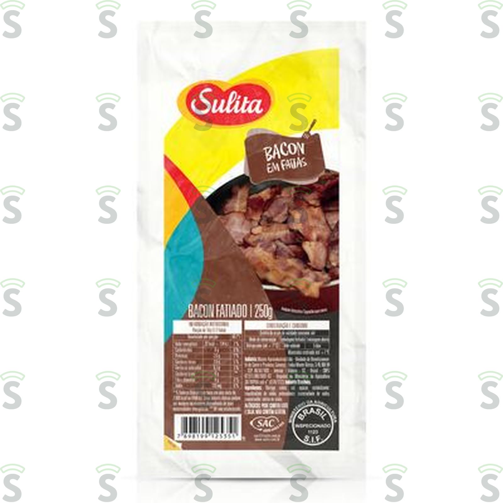 Bacon em Fatias Sulita 250G