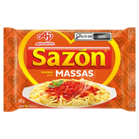 Tempero Sazón 60g - Massas