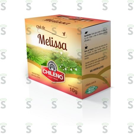  Chá de Melissa Chileno Caixa Com 10un - 10gr