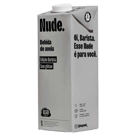 Bebida Vegetal de Aveia Nude 1 Litro - Orgânica - Barista