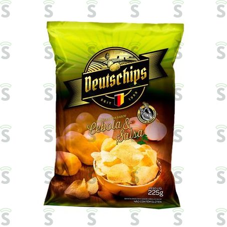  Deutschips-batata Onda 225g Cebola Salsa