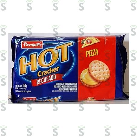  Biscoito Recheado Parati Hot Cracker Pizza 150g
