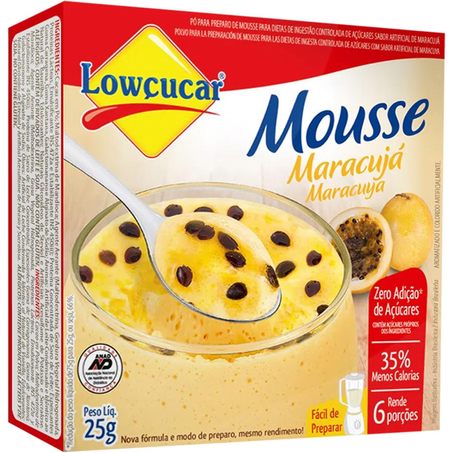 Mistura para Mousse Lowçucar 25g - Diet - Maracujá