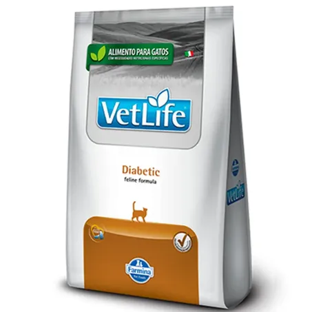 Ração Vet Life Natural Diabetic para Gatos Adultos 2Kg
