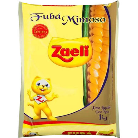 Fubá Zaeli 1kg - Amarelo