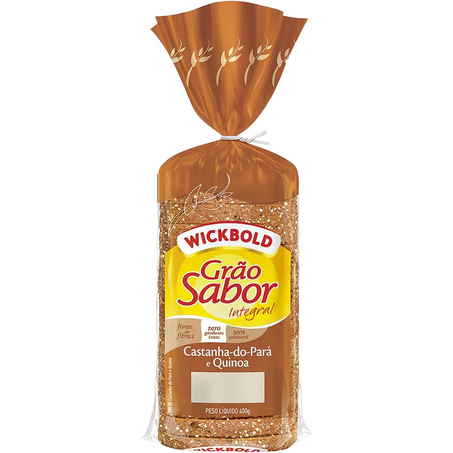 Pão Wickbold Grão Sabor 400g - Castanha e Quinoa