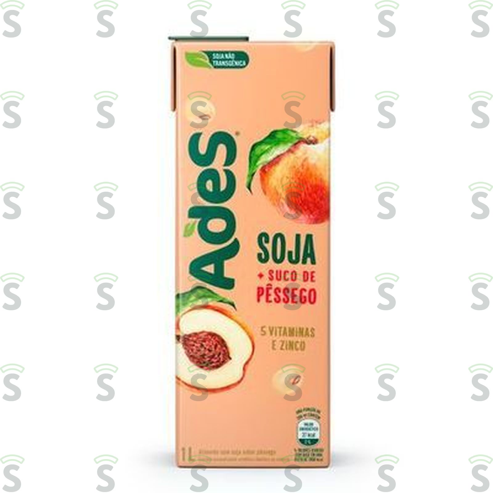 Ades-alimento c/soja 1l pessego