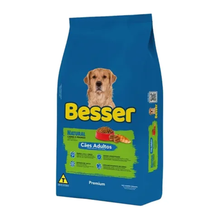 BESSER NATURAL CARNE E FRANGO ADULTOS 25KG