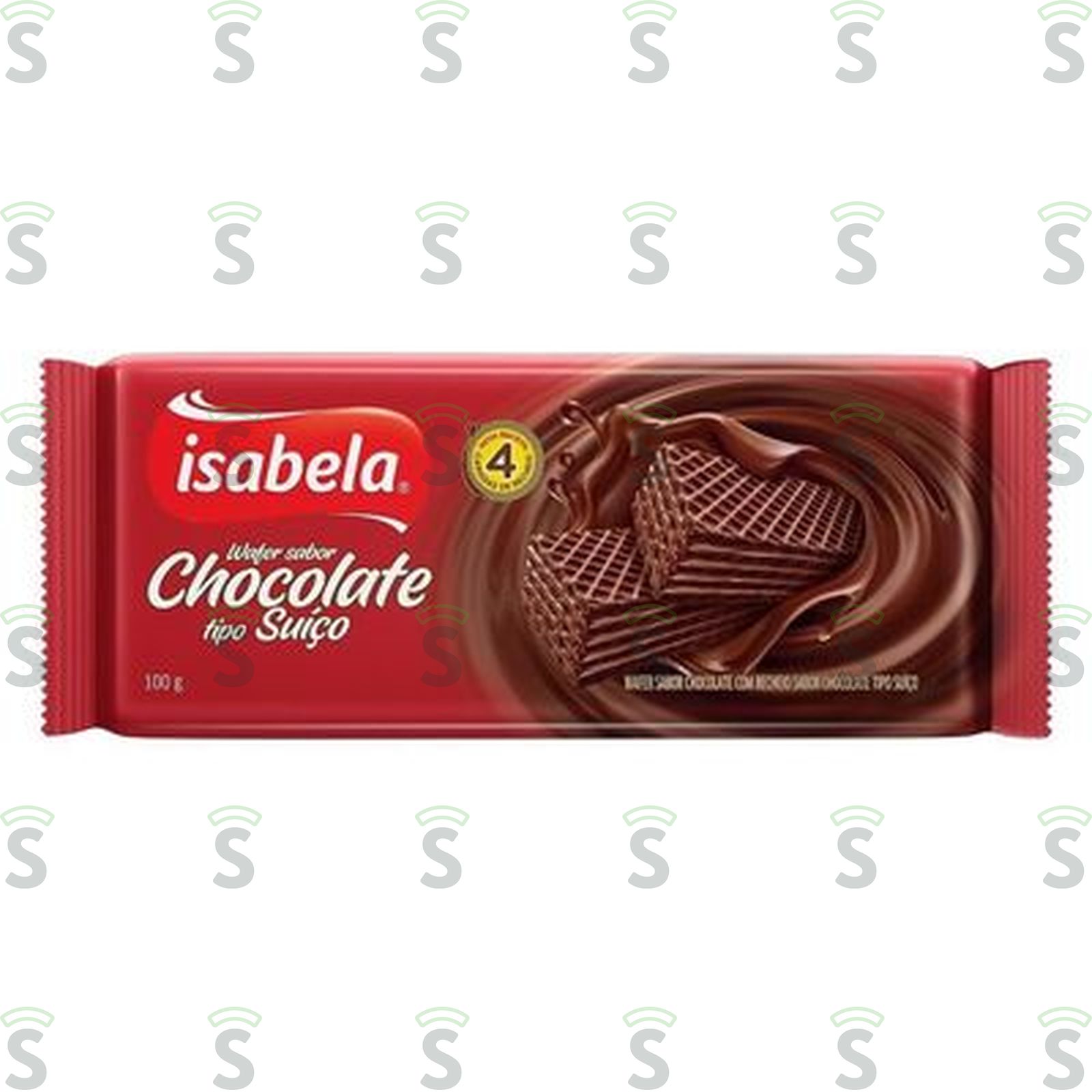 Biscoito Wafer Isabela Chocolate Suíço 100G