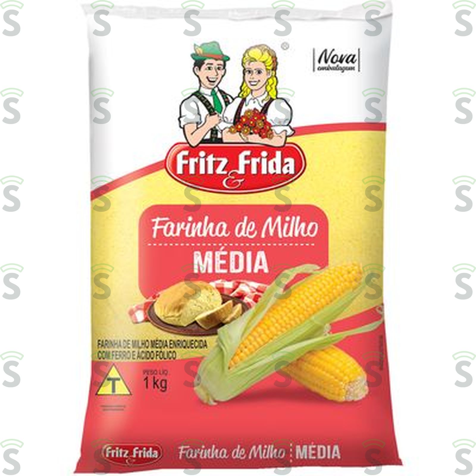 Farinha de Milho Fritz E Frida Média Embalagem 1KG