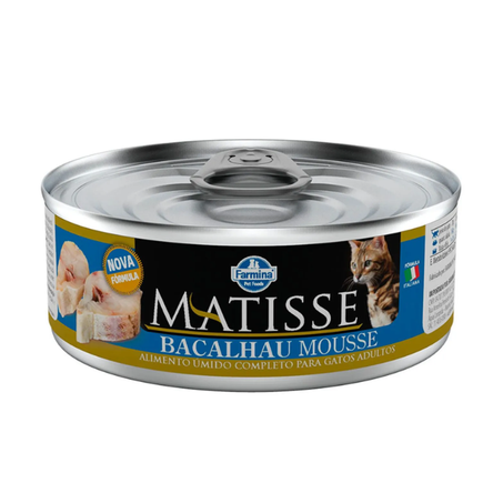Ração Úmida Matisse Mousse Gatos Adultos Bacalhau 85 g